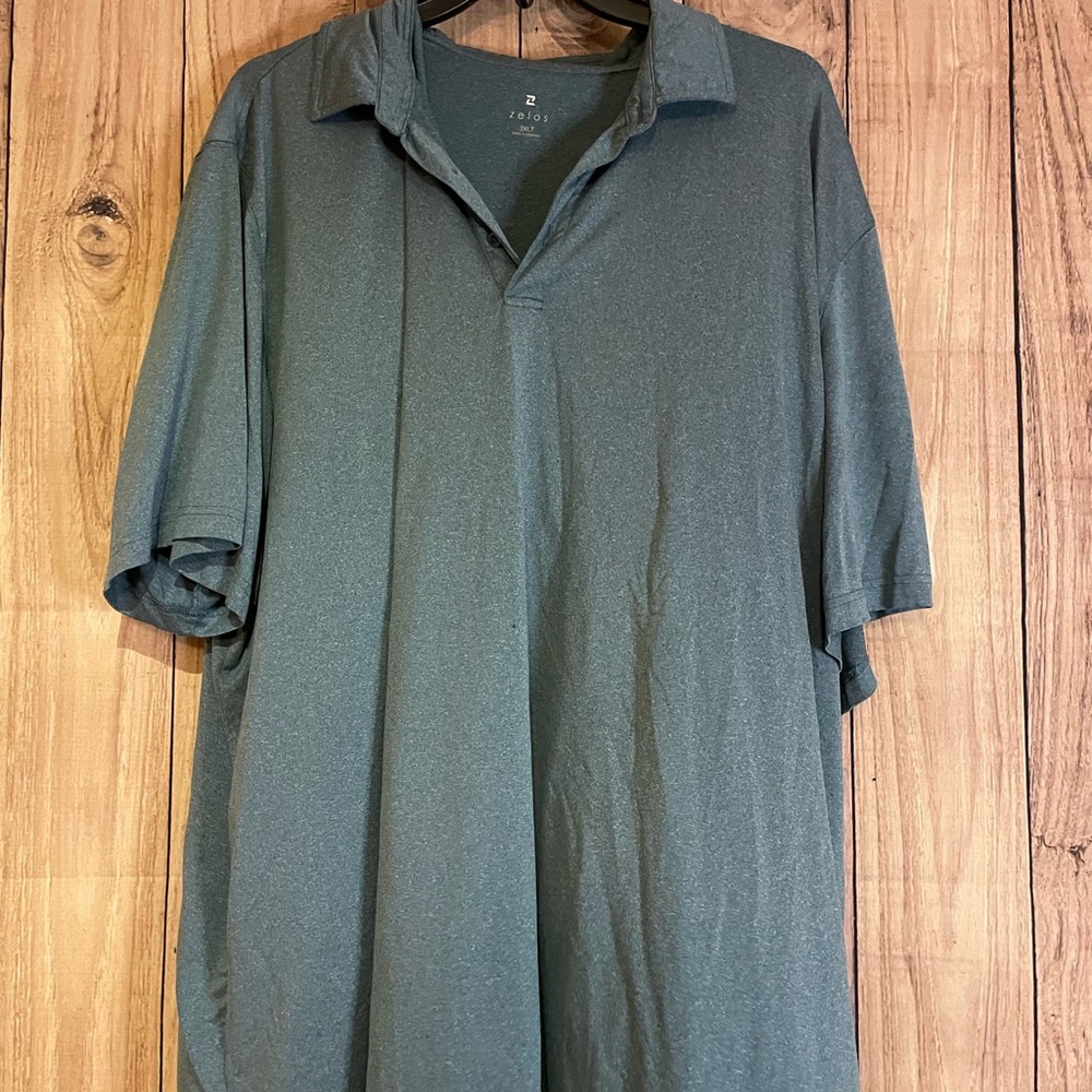 ZELOS Men's Teal Polo Shirt